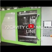72cavity cap mold running on Dakumar injection machine