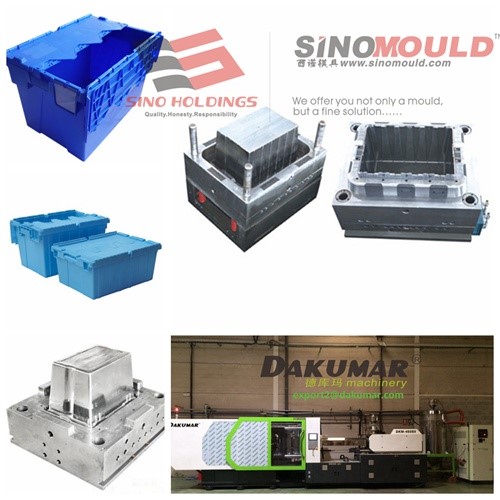China Plastic Attached Lid Container Injection Mould Manufacturer