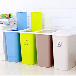 Household Classification Waste Bin With Lid Molding Solution
