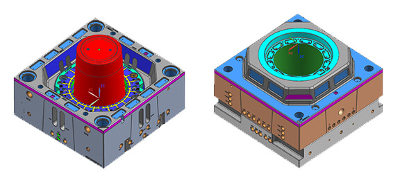 Plastic Paint Bucket Mould Structure